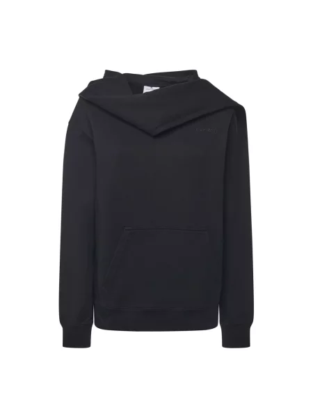 Bluza z kapturem Courreges z kapturem czarna