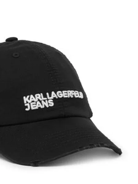 Kapa s šiltom Karl Lagerfeld Jeans Črna bela