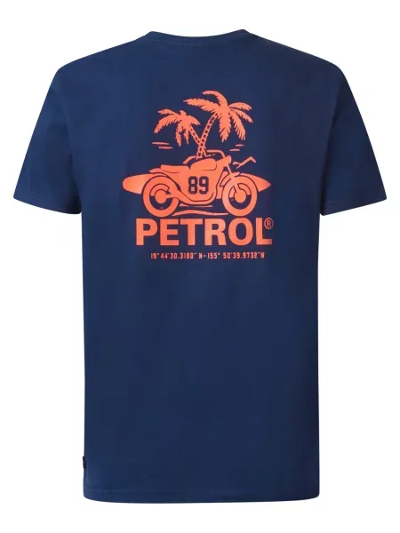 Petrol Industries Tričko / oranžová modrá