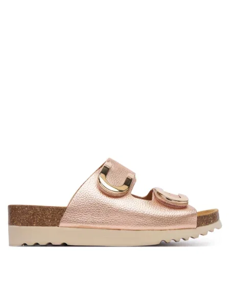 Шлепанцы Scholl с ремешками розовые