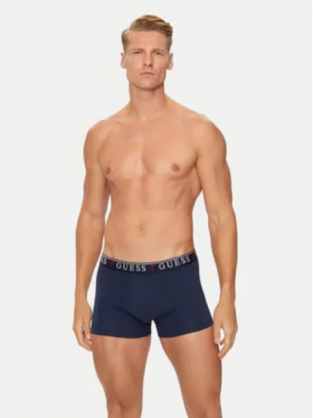 GUESS Boxer trumpikės BRIAN mėlyna / šviesiai pilka / juoda balta