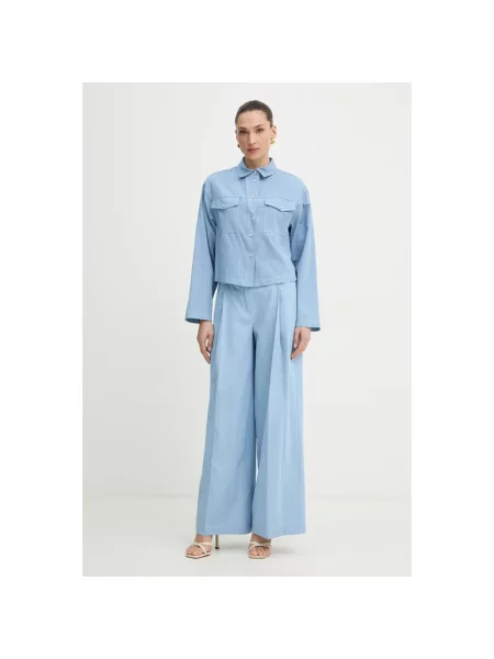 Bluzka Twinset casual niebieska
