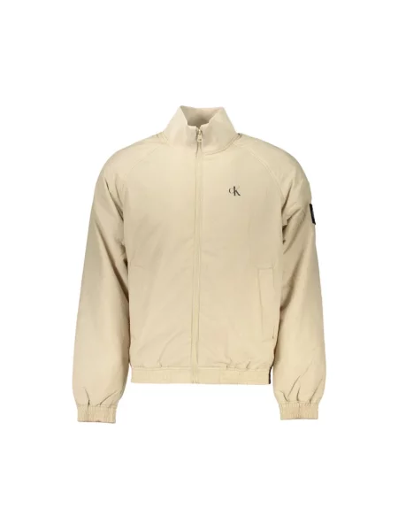 Kurtka jeansowa Calvin Klein Jeans elegancka beżowa