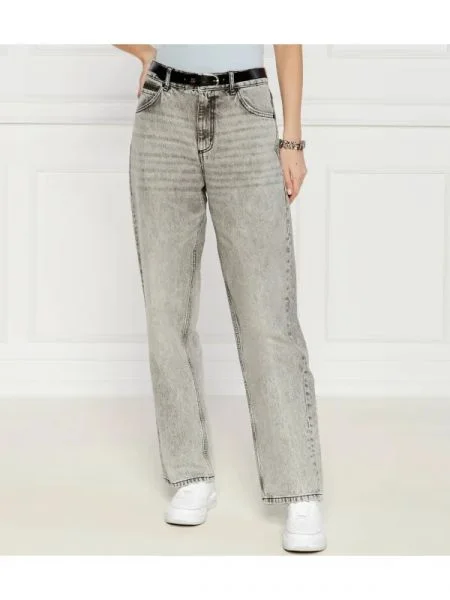 HUGO Blugi Gisanna | Relaxed fit gri