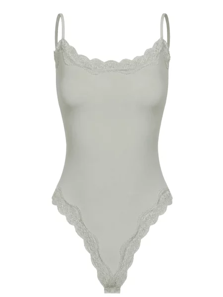 Cfab Body Bodysuit String mit Lace pasztellzöld