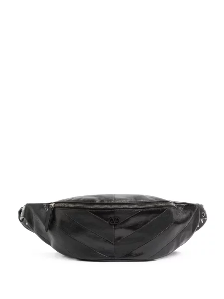 Geantă Valentino Garavani din piele negru