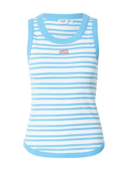 JOOP! Jeans Top Tiani nebeško modra bela