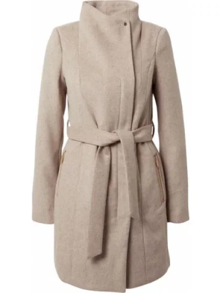 VERO MODA Palton de primăvară-toamnă VMTwodope crem