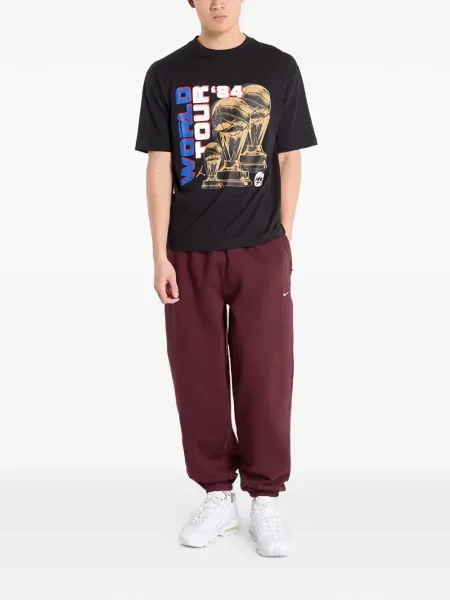 Scurt tricou Jordan cu imagine negru