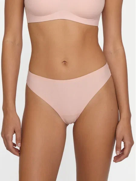 Stretch merevítő nélküli tanga Chantelle rózsaszín