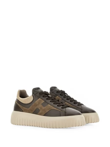 Sneakerși Hogan cu dungi maro