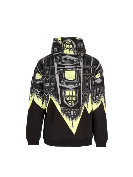 Lniana bluza z kapturem Dolly Noire z nadrukiem