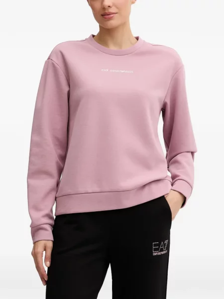 Hanorac Ea7 Emporio Armani cu imagine roz