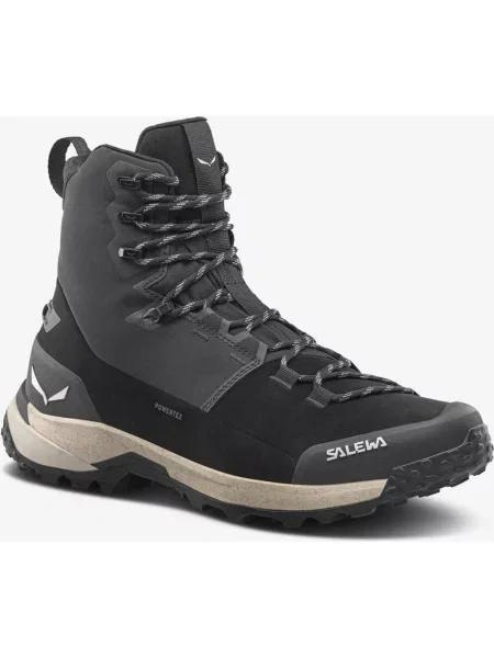 Buty trekkingowe Salewa Puez Winter Mid Powertex ciemnoszary 36 czarny