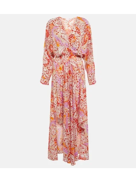 Rochie maxi Poupette St Barth cu imagine de costum