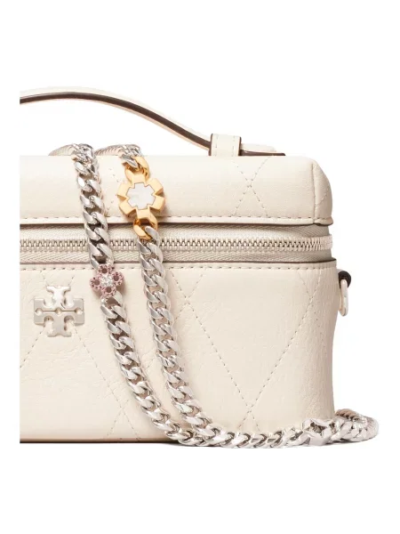 Torebka Tory Burch skórzana beżowa