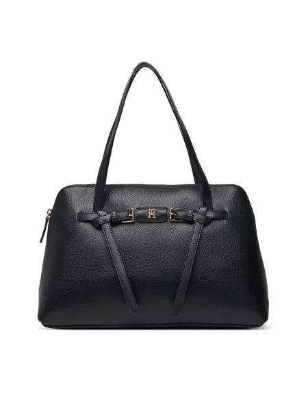 Tommy Hilfiger Táska Th Buckle Tote fekete