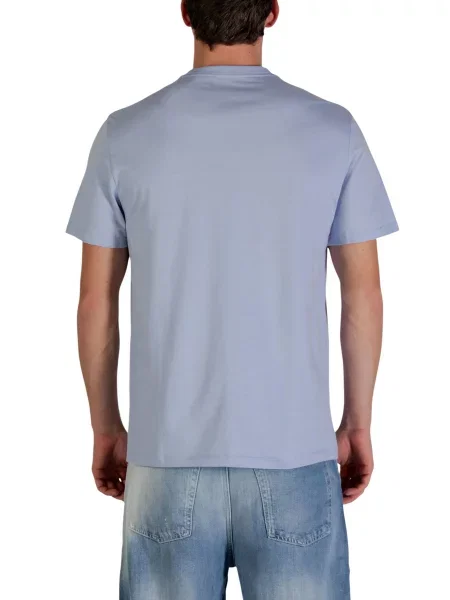 Calvin Klein Jeans Majica pastelno lila / temno rdeča bela