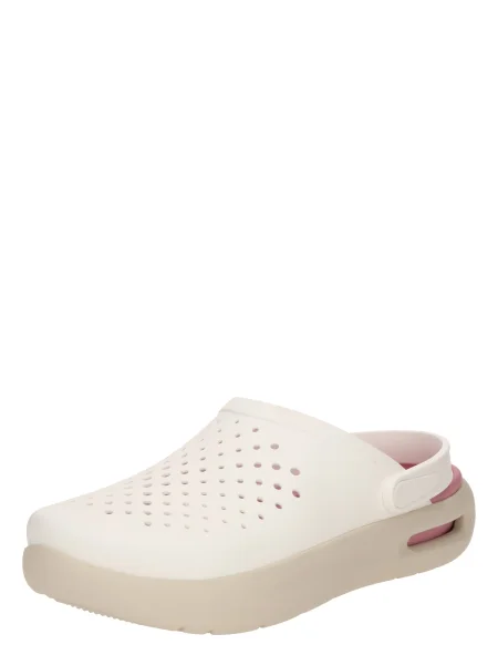 Pantofi Crocs de lână alb