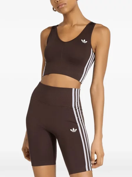 Hanorac sport Adidas cu broderie maro