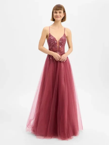 Luxuar Fashion Suknia wieczorowa dla kobiet Kobiety 32 czerwony