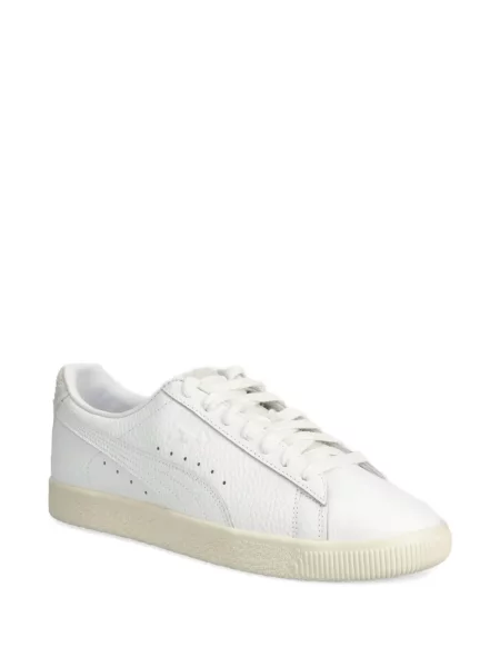 Sneakerși Puma Clyde din piele alb