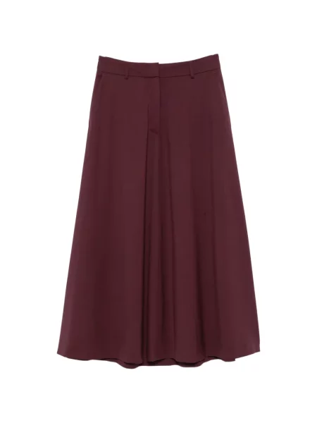 Cu centură fustă midi Peserico în linie A violet