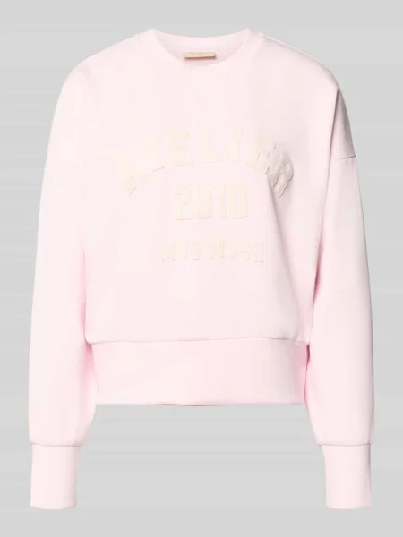 Bluza o kroju relaxed fit z mieszanka model Nima' Mos Mosh różowa