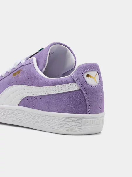 Замшевые классические кеды Puma фиолетовые