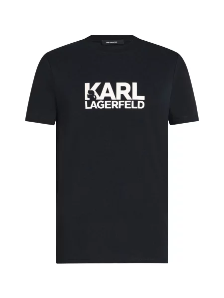 Karl Lagerfeld Tricou albastru noapte alb