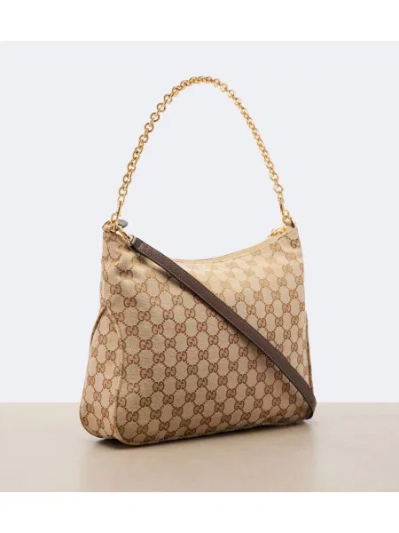 Geantă Gucci din canvas bej