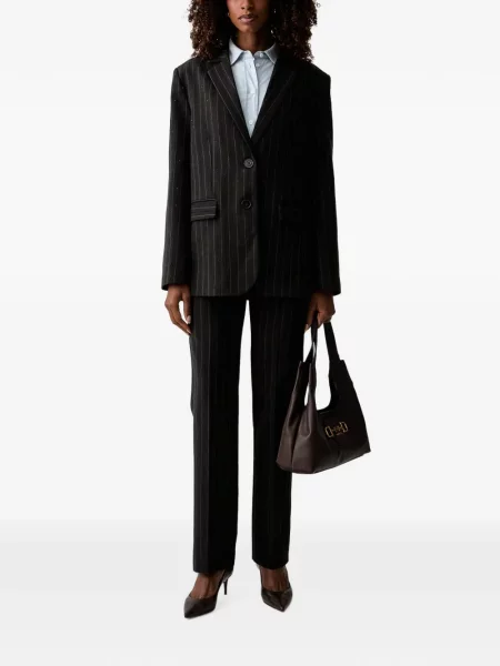 Pantaloni Twinset cu paiete negru