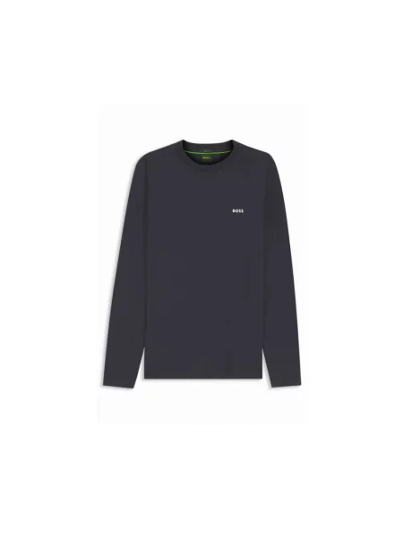 Boss Green longsleeve gładki niebieski