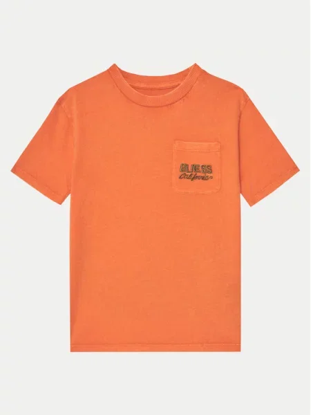 Guess Marškinėliai Regular Fit oranžinė