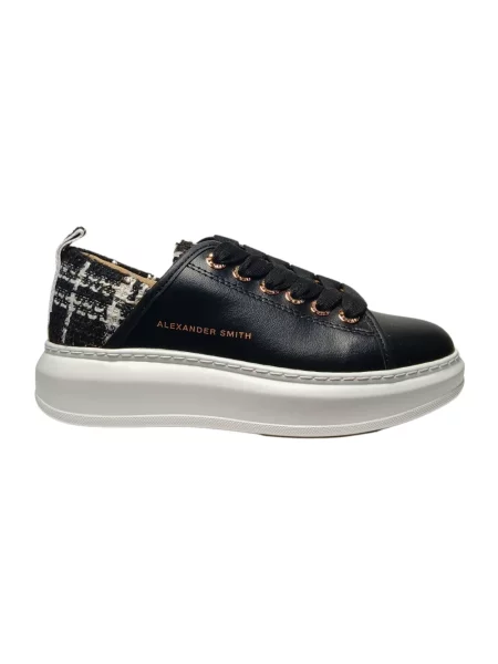 Sneakersy Alexander Smith skórzane czarne