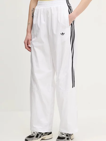 Adidas Originals Spodnie Kobieta L Sportowe Oversized Teamgeist Spodnie biały