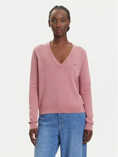 Tommy Jeans sweter lekki różowy