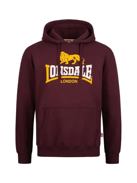 LONSDALE Mikina Thurning burgundská