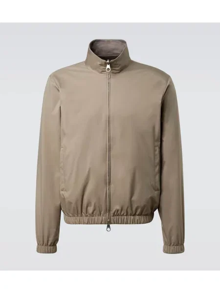 Geacă bomber Loro Piana din cașmir bej