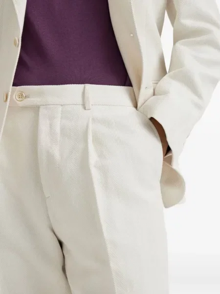Pantaloni Brunello Cucinelli alb