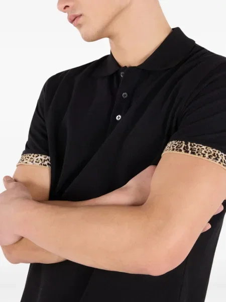 Polo Roberto Cavalli με σχέδιο μαύρο