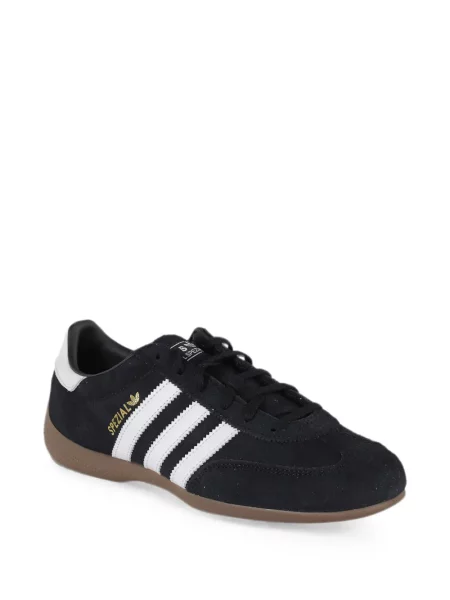 Tricou Adidas cu broderie cu dungi alergare negru