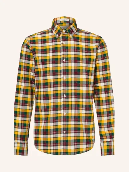 Gant Koszula O Kroju Regular Fit gruen żółta