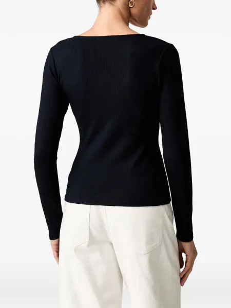 Lung top Guess tricotate negru