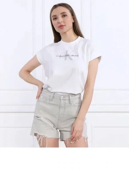 CALVIN KLEIN JEANS Póló | Relaxed fit fehér
