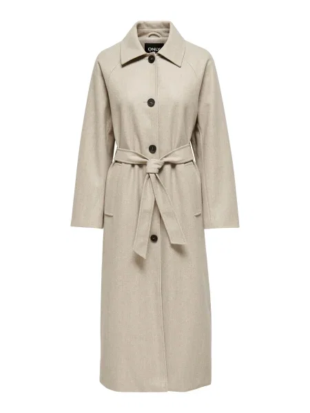 ONLY Palton de primăvară-toamnă VICTORIA kitt alb