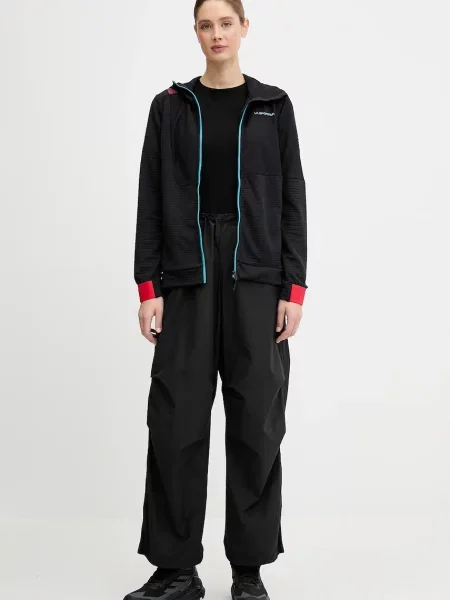 Спортивна кофта LA Sportiva Mood з капюшоном однотонна чорний