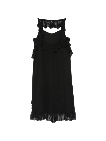Rochie mini Jijil Jolie cu volane negru