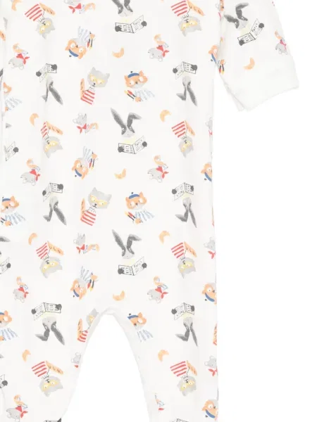 Πιτζάμας Petit Bateau λευκό