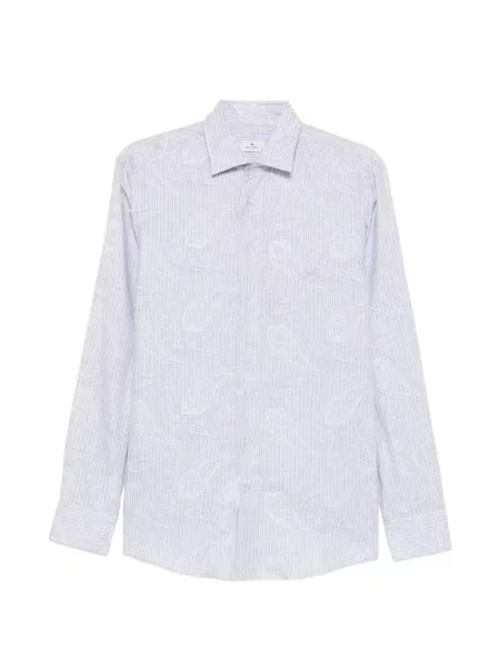Paisley mintás ing Etro nyomtatás kék